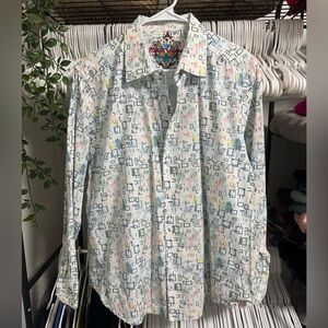 Robert Graham Geometric Patterned Men's Shirt